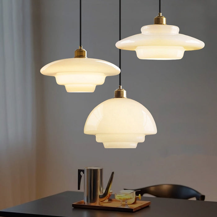 Rovenature Milk White Glass Pendant Light