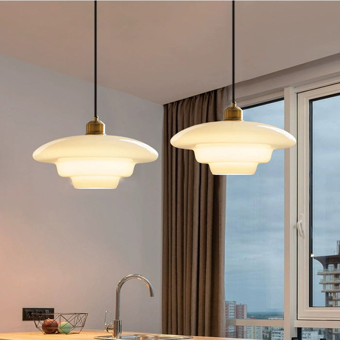 Rovenature Milk White Glass Pendant Light