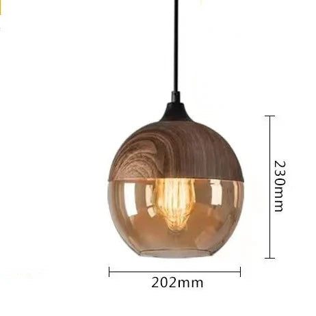 Rovenature | Luxurious Pendant Light Crafted from Glass and Wood