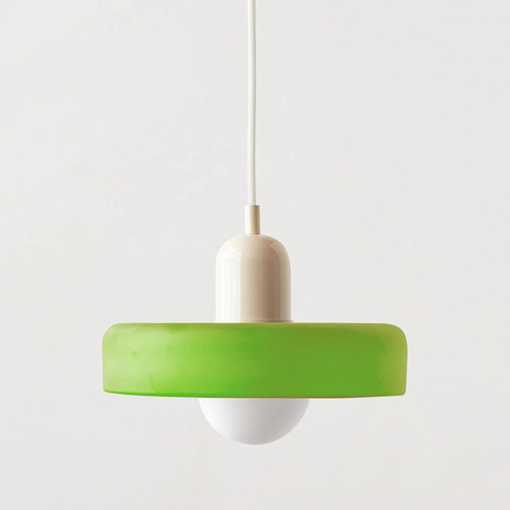 Rovenature Colored Glass Bauhaus Pendant Light