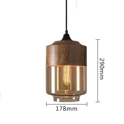 Rovenature | Luxurious Pendant Light Crafted from Glass and Wood