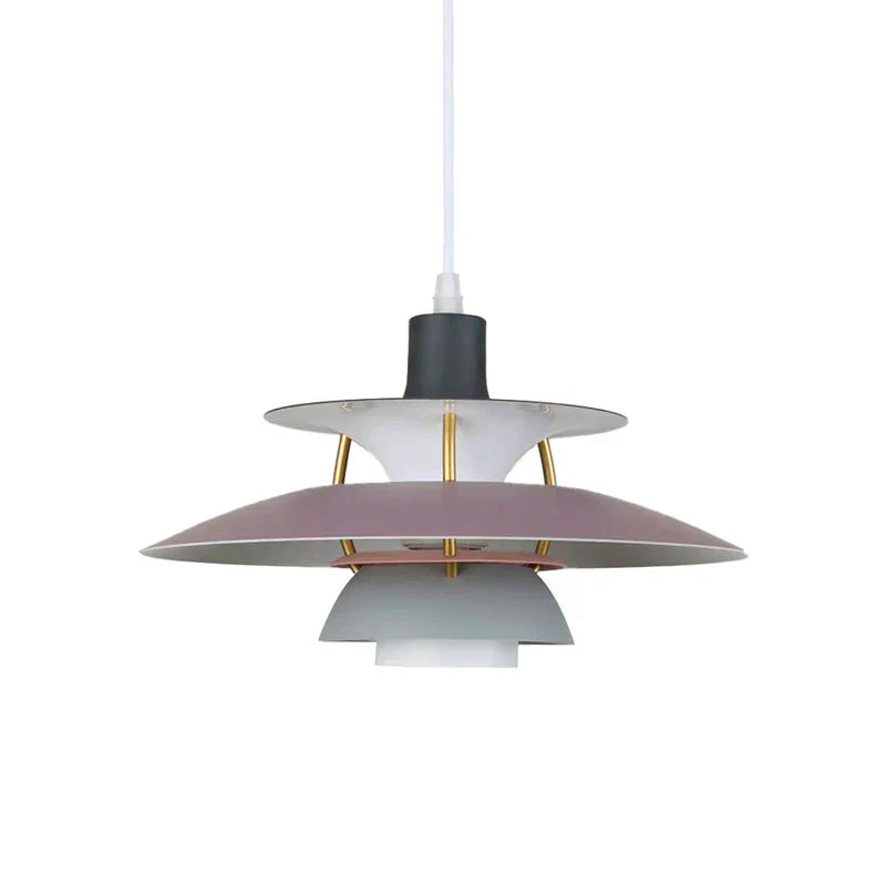 Rovenature Modern Shade LED Hanging Lamp with Colorful Metal Design