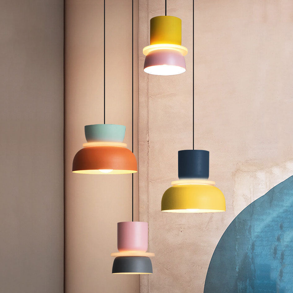 Rovenature Colorful Macaron 1-Light LED Pendant Light