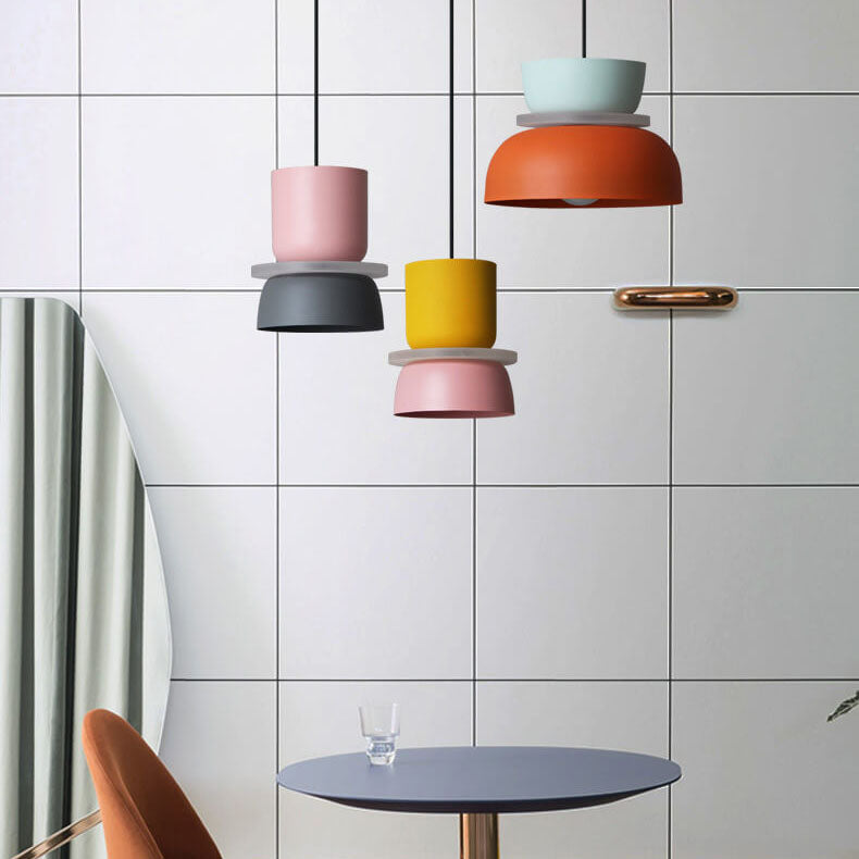 Rovenature Colorful Macaron 1-Light LED Pendant Light