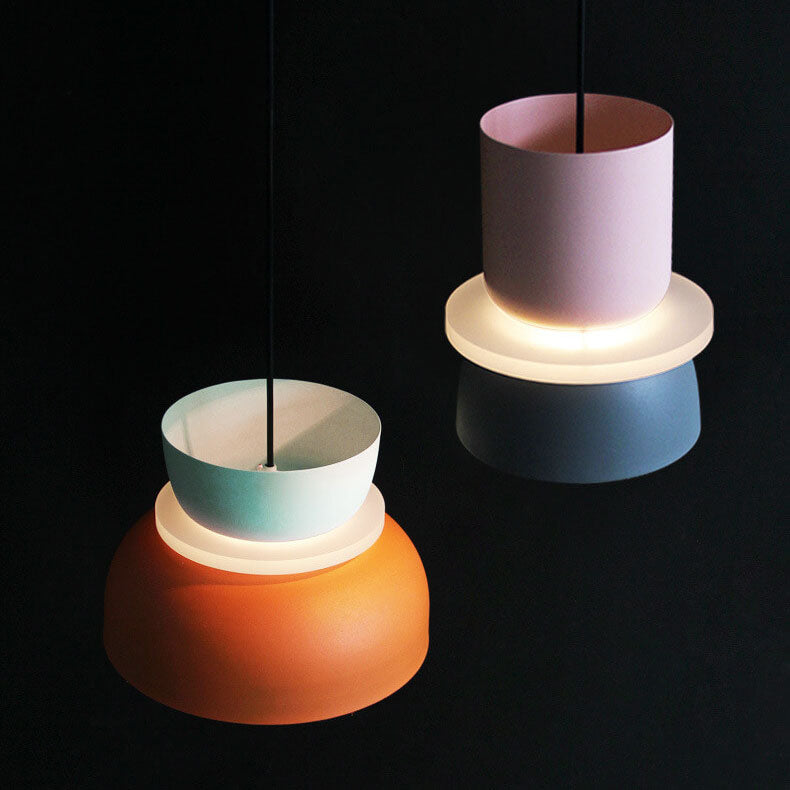 Rovenature Colorful Macaron 1-Light LED Pendant Light