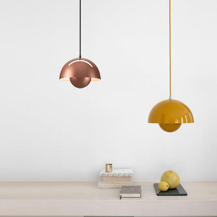 Rovenature 1-Light Semicircle Dome Pendant Light