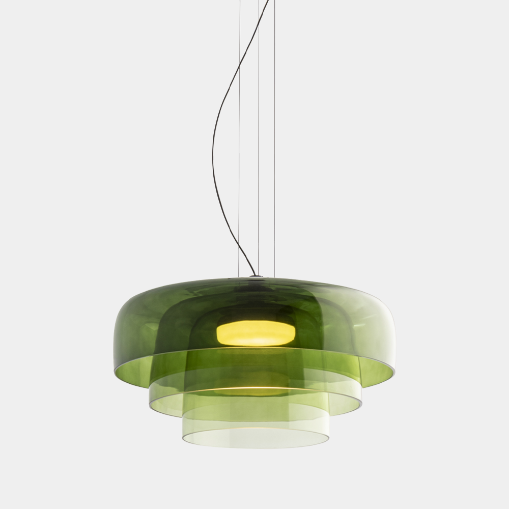 Rovenature Glass Pendant Light - Unique Metal & Glass Design for Dining Room or Kitchen