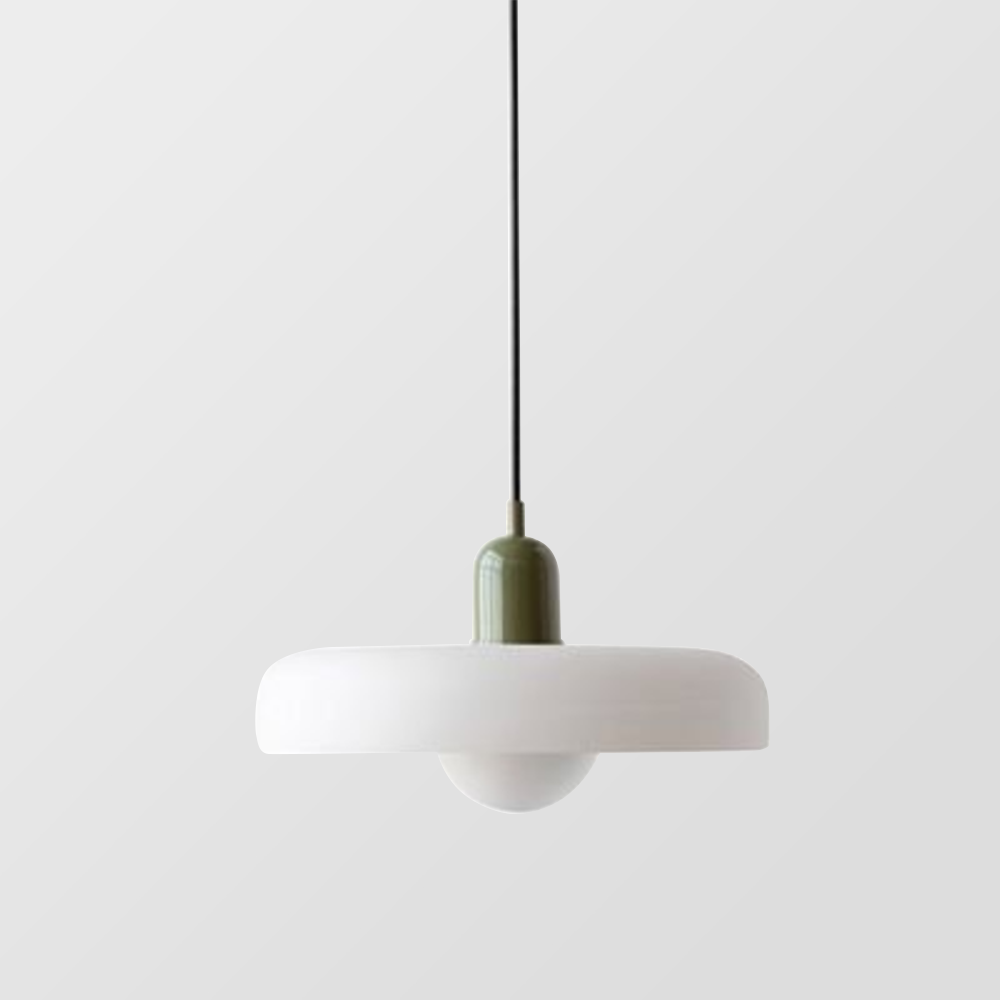 Rovenature Colored Glass Bauhaus Pendant Light