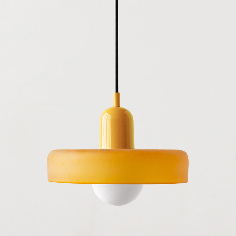 Rovenature Colored Glass Bauhaus Pendant Light