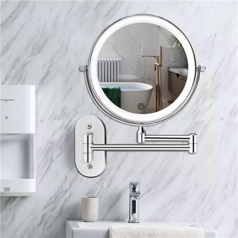 Rovenature Rechargeable LED Magnifying Makeup Mirror for Bathroom and Vanity