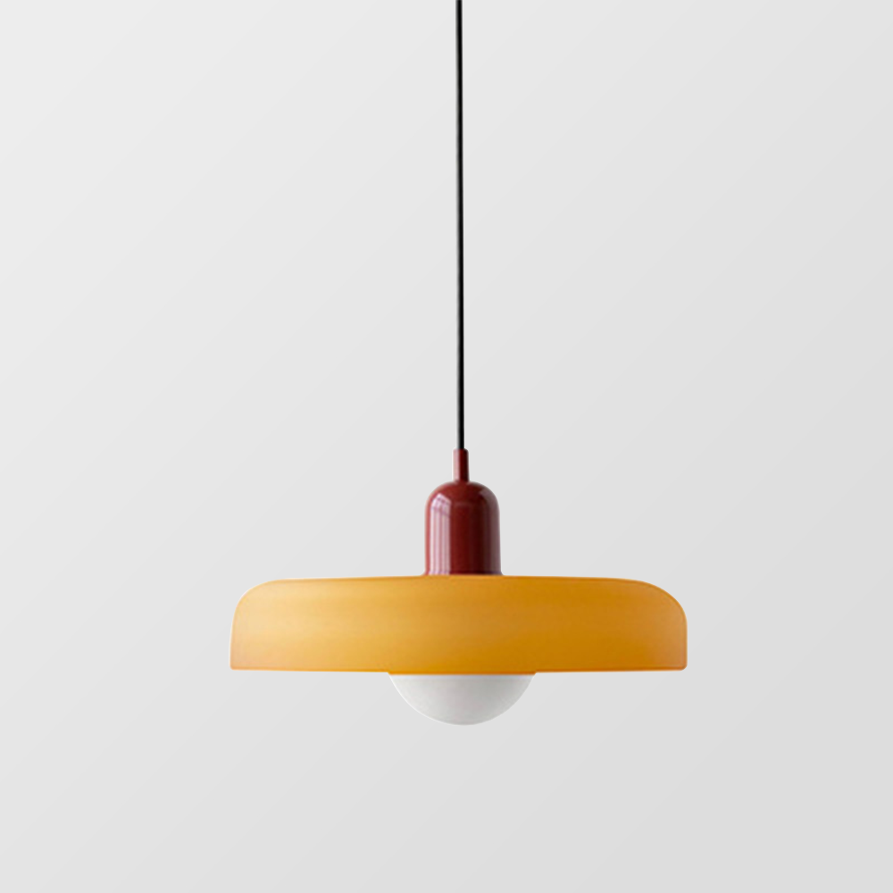 Rovenature Colored Glass Bauhaus Pendant Light