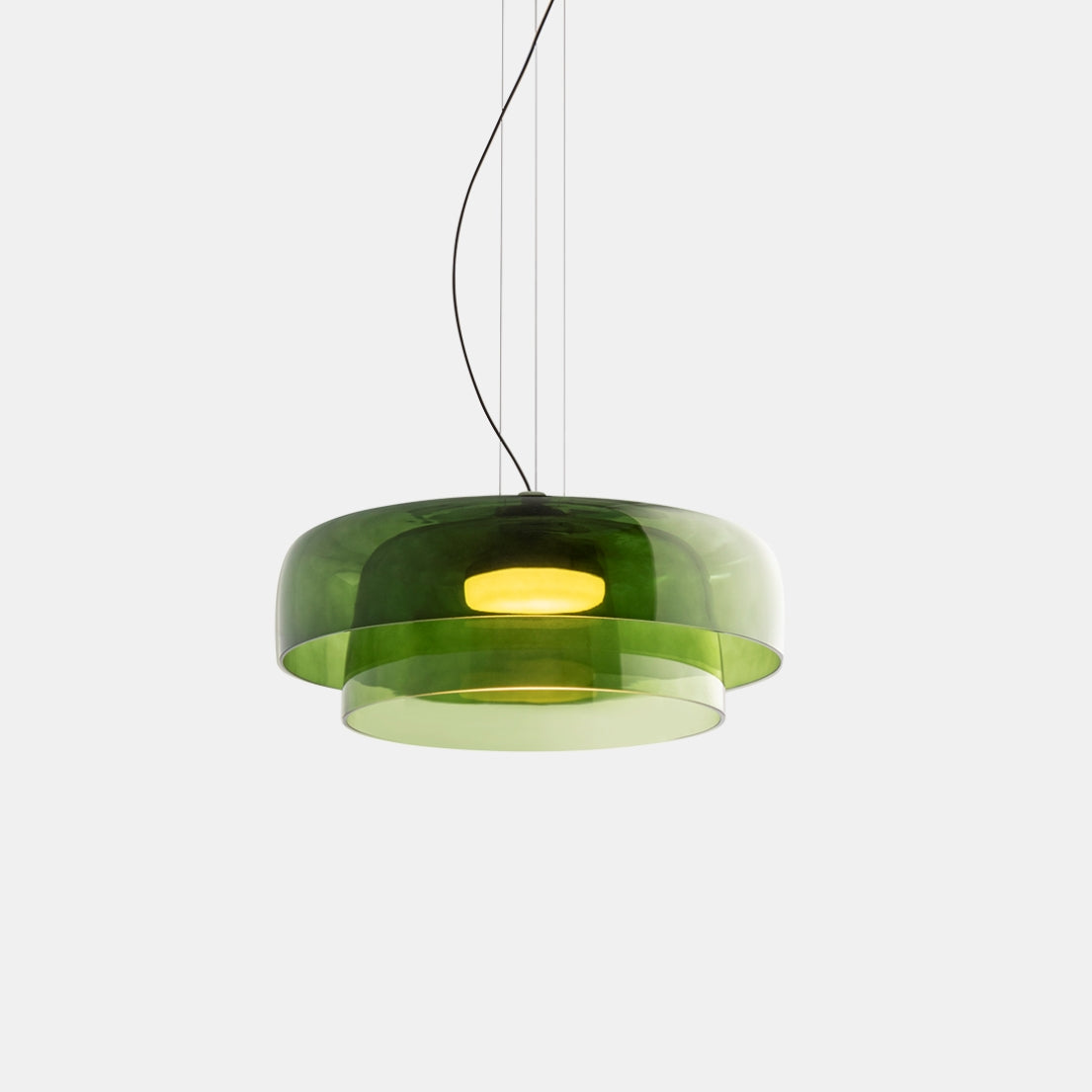 Rovenature Glass Pendant Light - Unique Metal & Glass Design for Dining Room or Kitchen