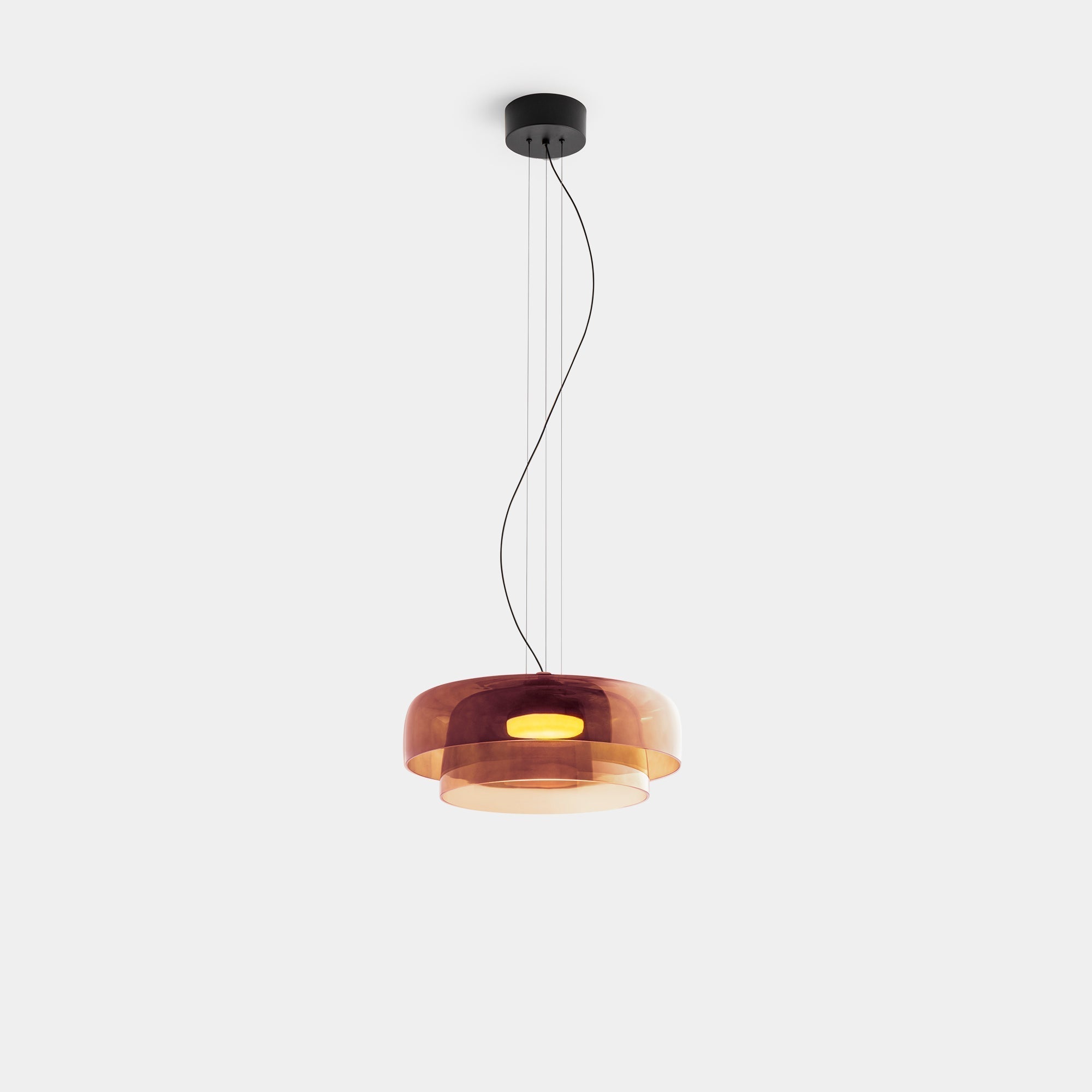 Rovenature Glass Pendant Light - Unique Metal & Glass Design for Dining Room or Kitchen