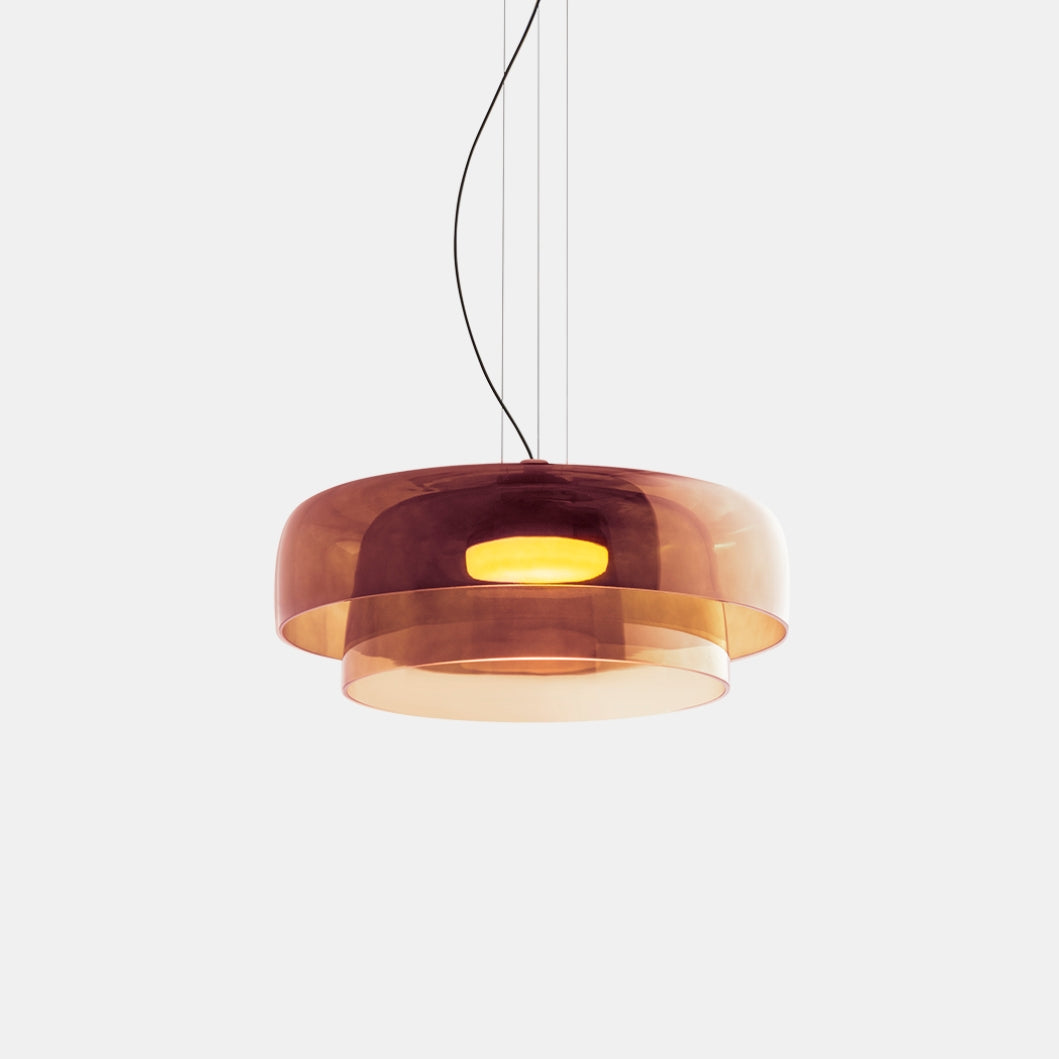 Rovenature Glass Pendant Light - Unique Metal & Glass Design for Dining Room or Kitchen