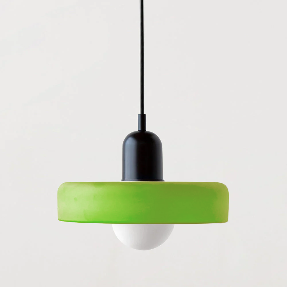 Rovenature Colored Glass Bauhaus Pendant Light