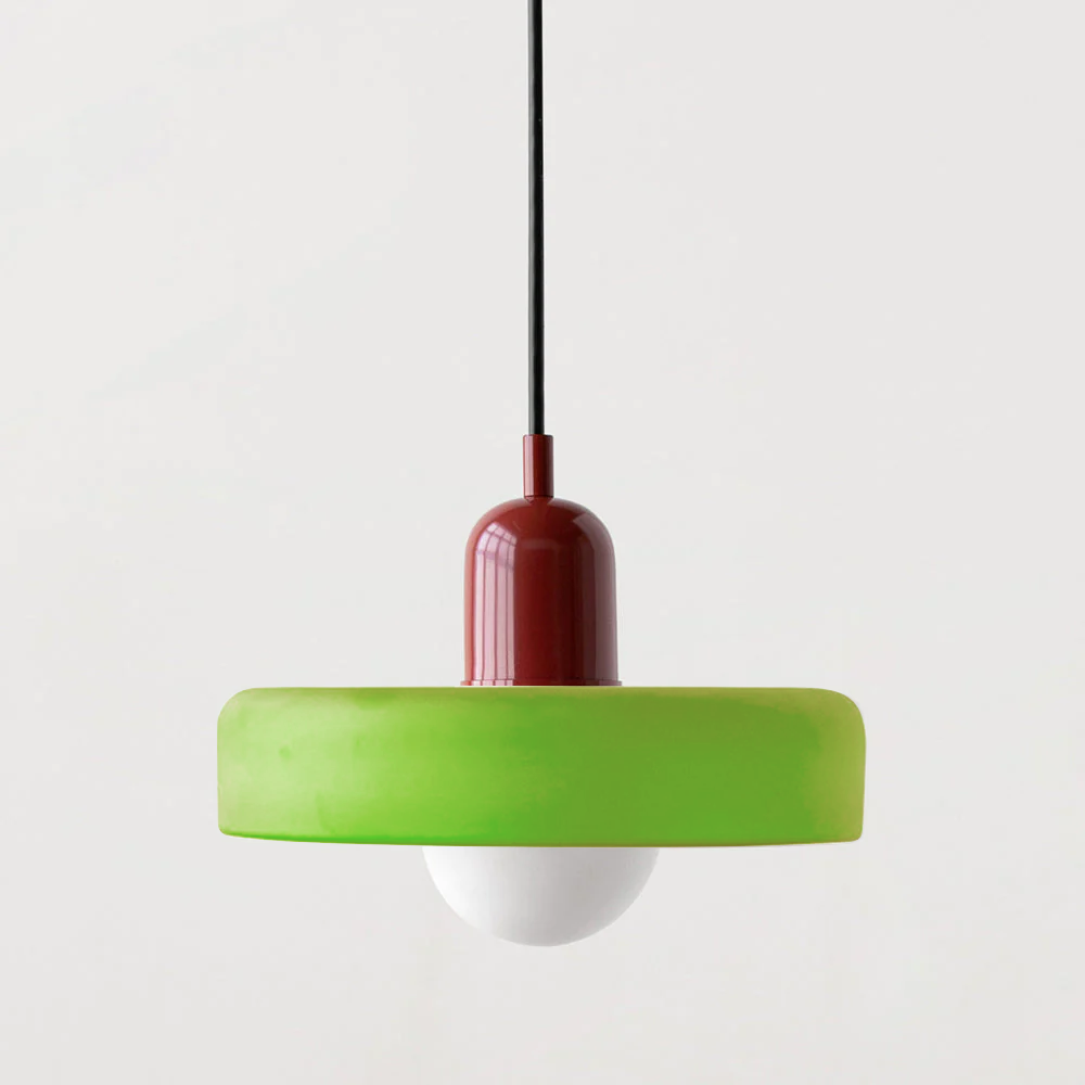 Rovenature Colored Glass Bauhaus Pendant Light