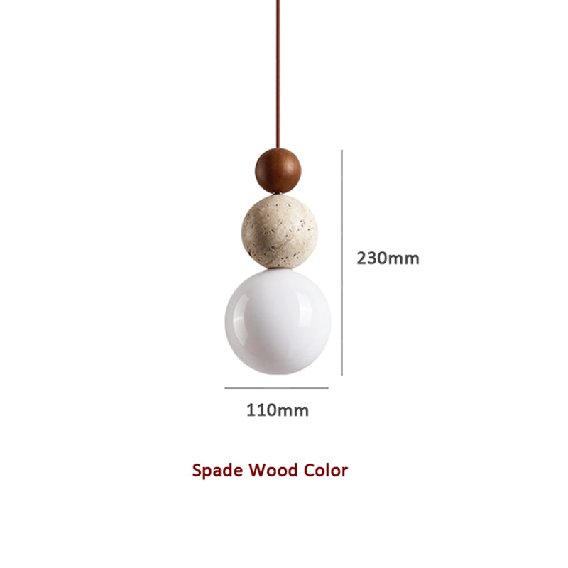 Modern Simple Style Rovenature Natural Lava Stone Pendant Light