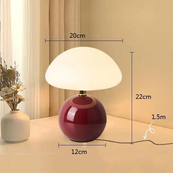 Rovenature Cream Mushroom Table Lamp