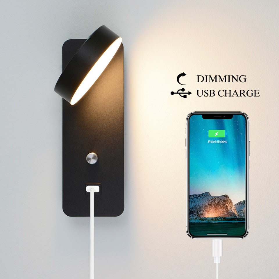 Rovenature Copper Wall Lamp with Switch - Ideal for Your Desk