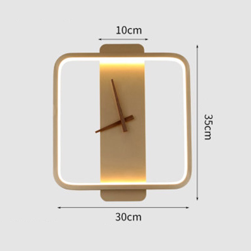 Rovenature Decorative Wall Light with Integrated Clock Display