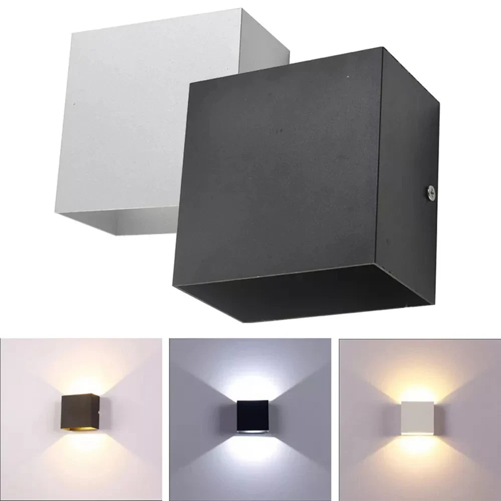 Rovenature Cube Wall Light Black – Geometric Elegance for Your Home