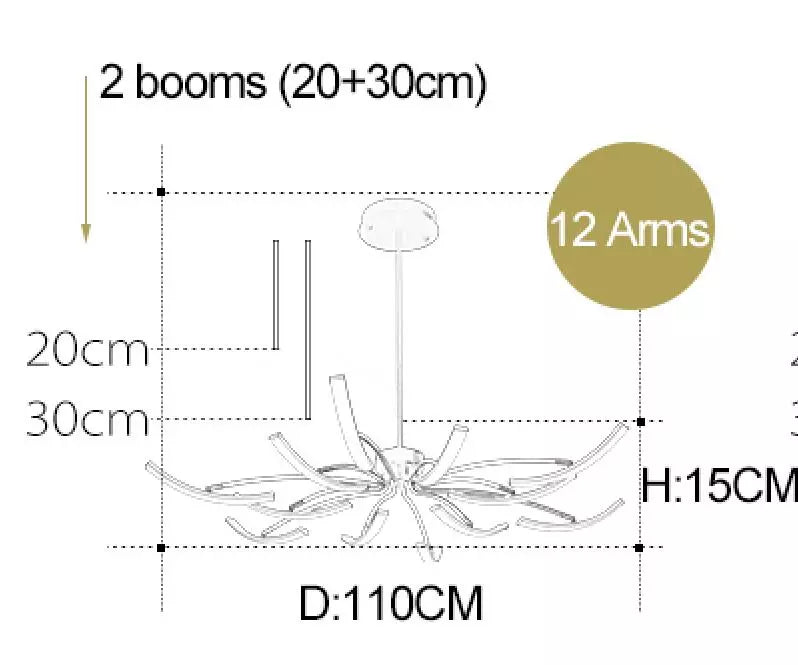 Rovenature Ceiling Light with Remote Control – Stylish LED Lamp for Your Home