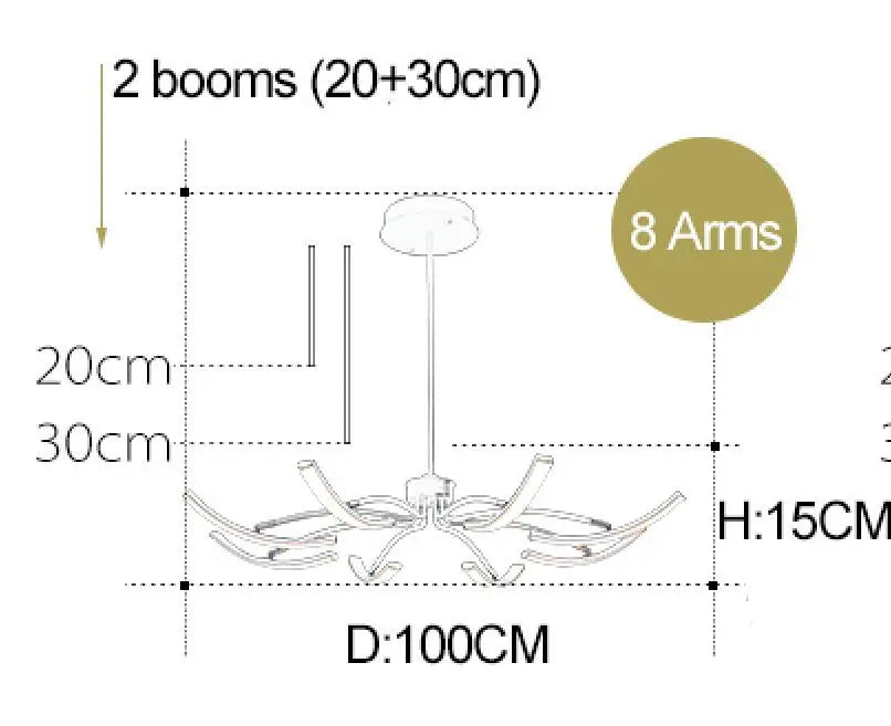 Rovenature Ceiling Light with Remote Control – Stylish LED Lamp for Your Home