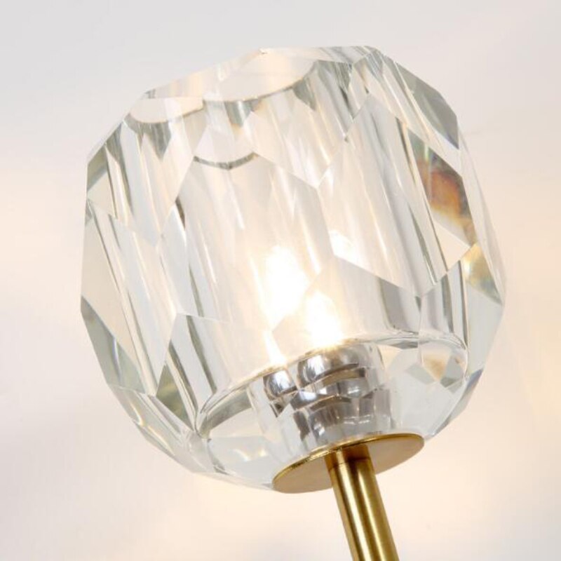 Rovenature LED Wall Light - Vintage Gold Ice Flower Design