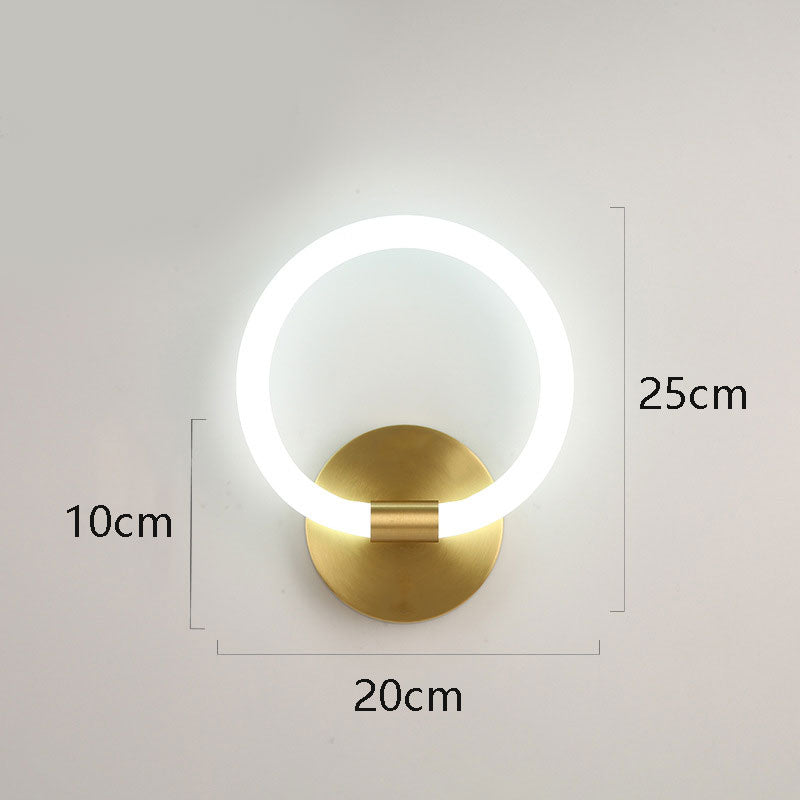 Rovenature Gold Round Wall Lamp