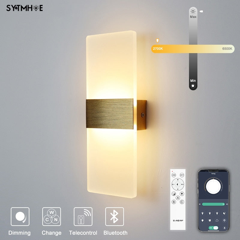 Rovenature LED Wall Light – Flat, Oval or Rectangular with Remote Control & App