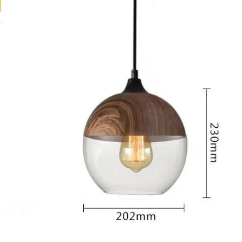 Rovenature | Luxurious Pendant Light Crafted from Glass and Wood