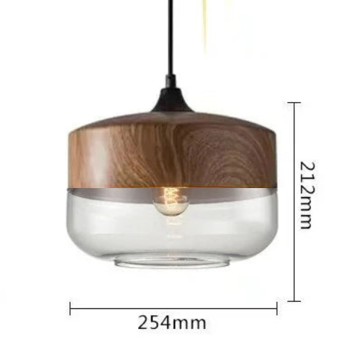 Rovenature | Luxurious Pendant Light Crafted from Glass and Wood