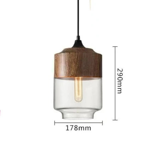 Rovenature | Luxurious Pendant Light Crafted from Glass and Wood