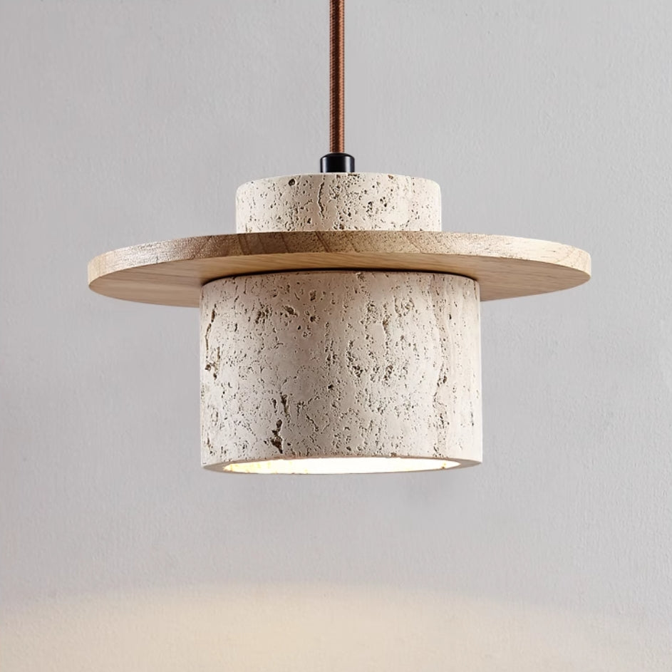 Rovenature Cave Stone Travertine Pendant Light