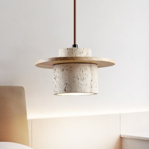 Rovenature Cave Stone Travertine Pendant Light