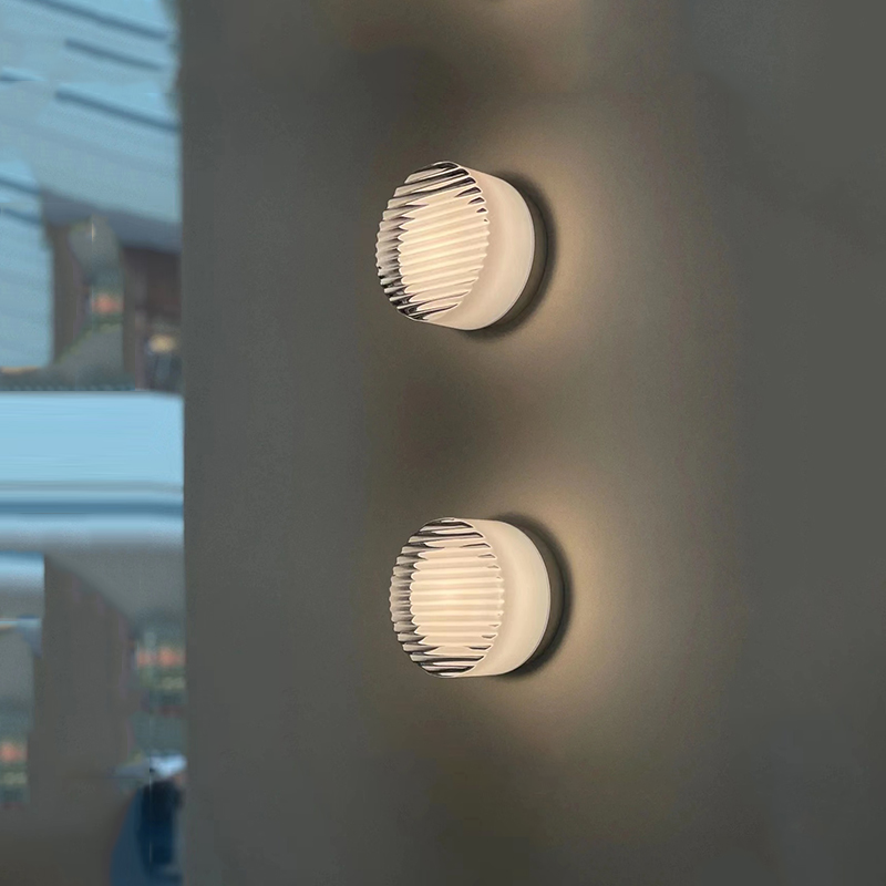 Modern Round LED Wall Light for Indoors and Outdoors