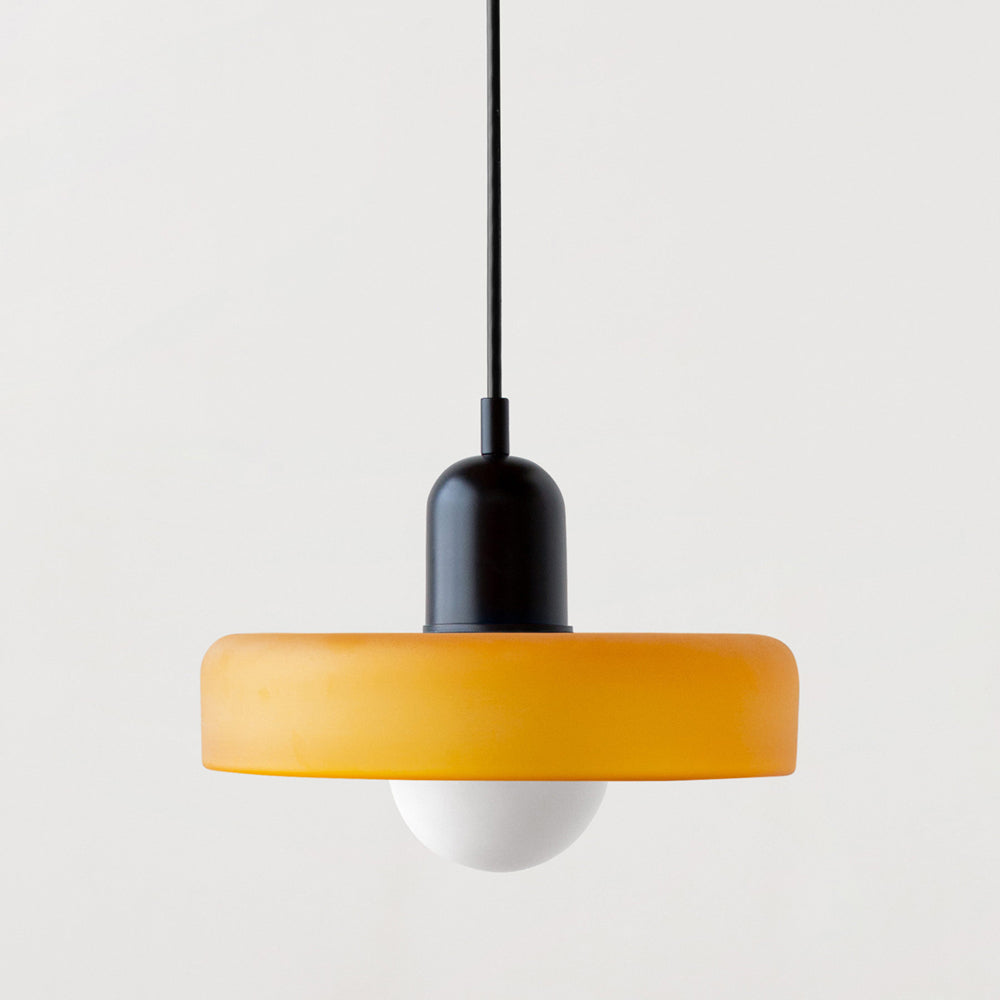 Rovenature Colored Glass Bauhaus Pendant Light