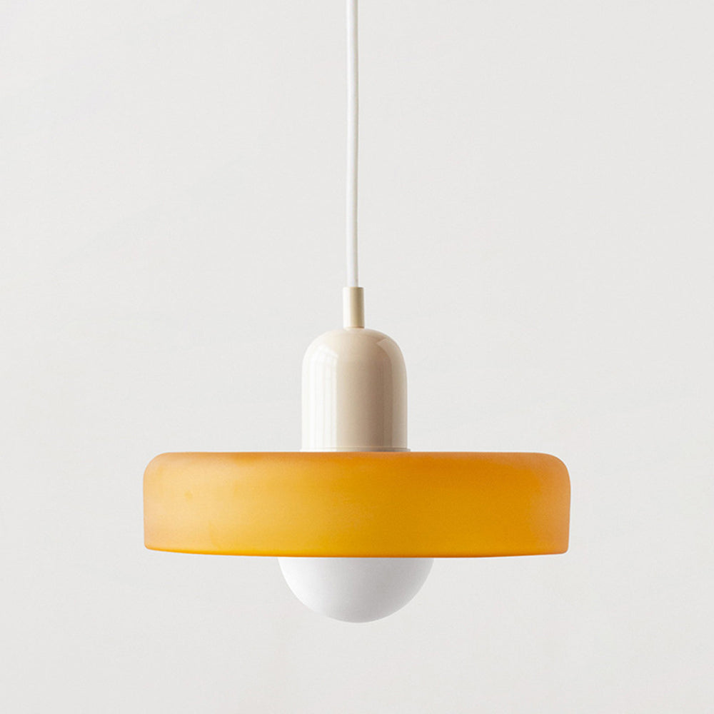 Rovenature Colored Glass Bauhaus Pendant Light