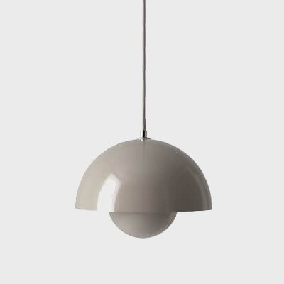 Rovenature 1-Light Semicircle Dome Pendant Light