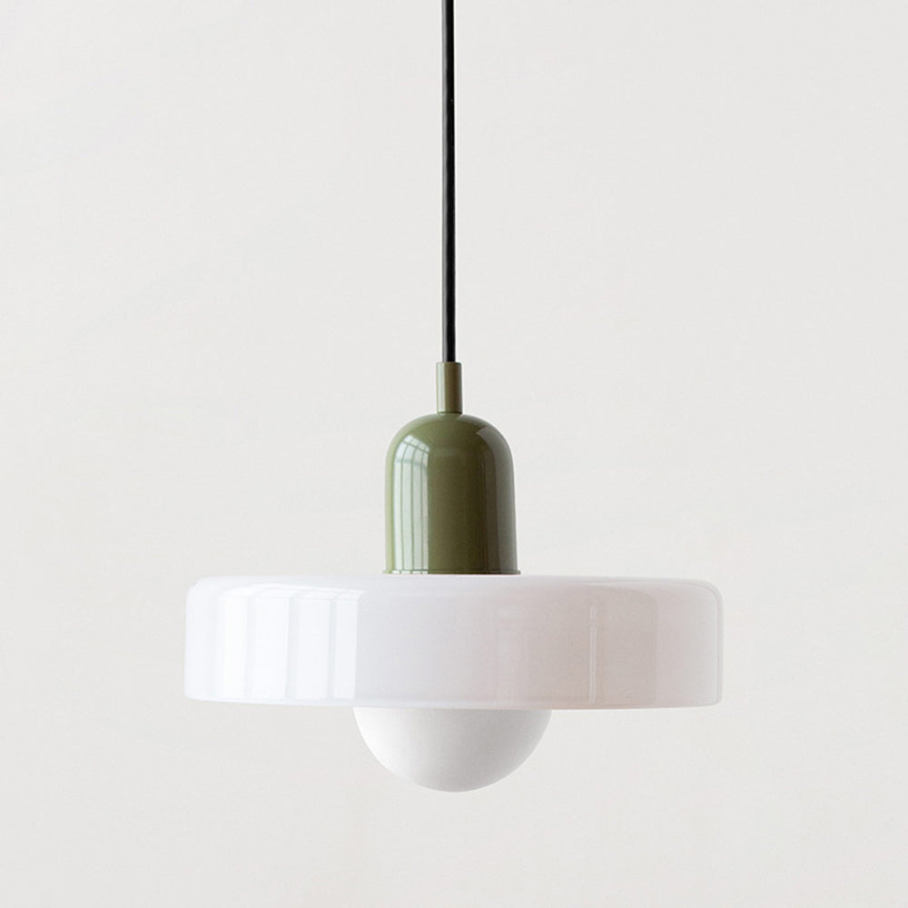 Rovenature Colored Glass Bauhaus Pendant Light