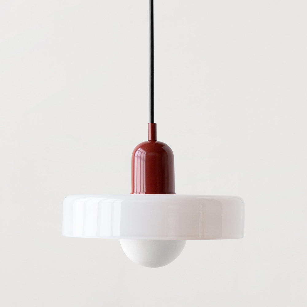 Rovenature Colored Glass Bauhaus Pendant Light