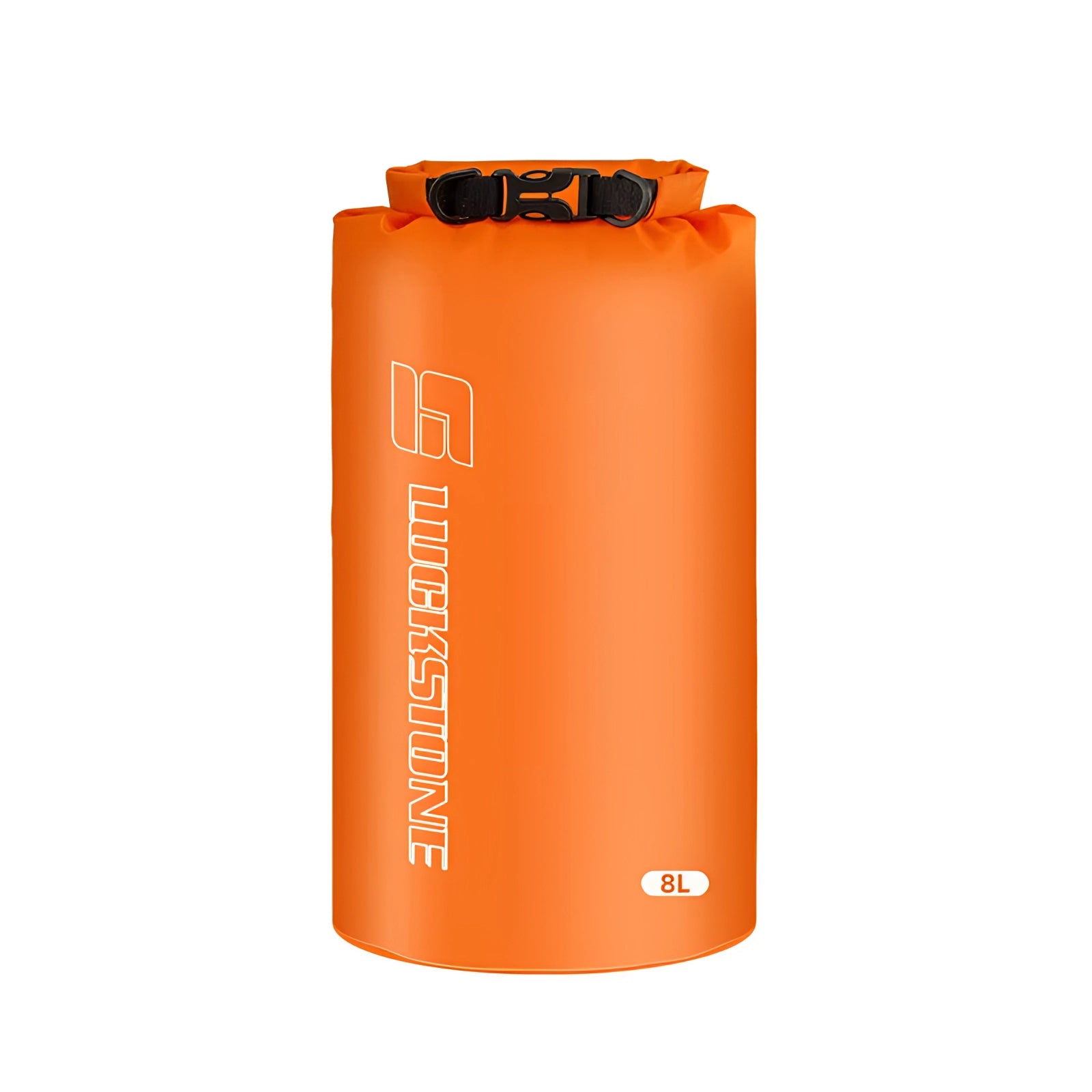 Orange Blackstone Waterproof Ultralight Dry Bag - 8L, Roll-Top Sack with logo.