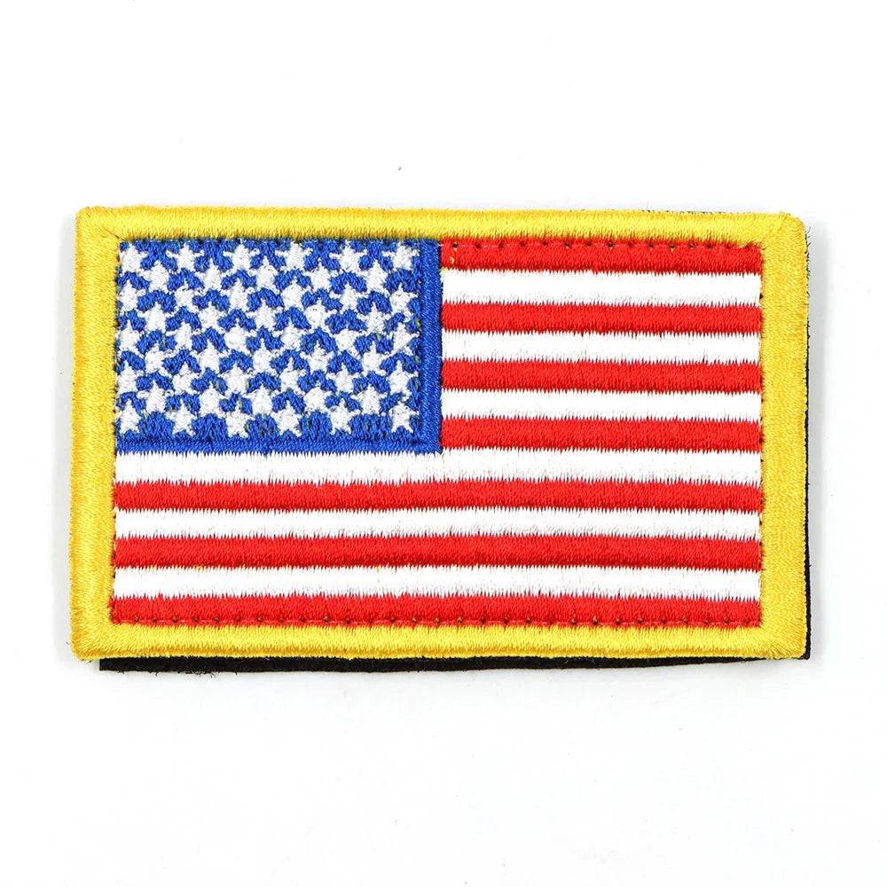 USA Flag Harness Patch for Customizable K9 Harness featuring the American flag design with bold colors and clear patterns.