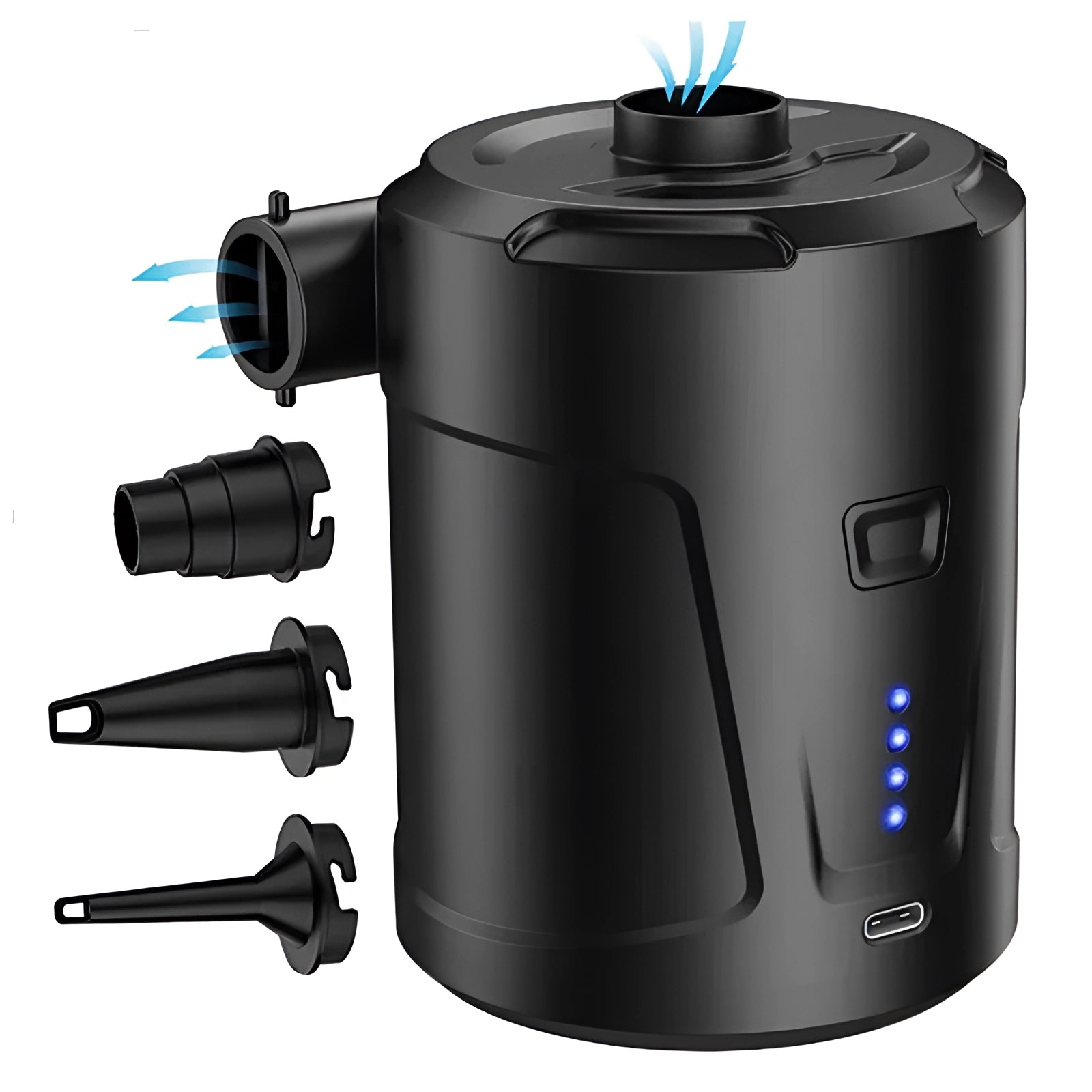 Energy-efficient submersible aquarium pump with adjustable flow and quiet operation, featuring a cylindrical design.