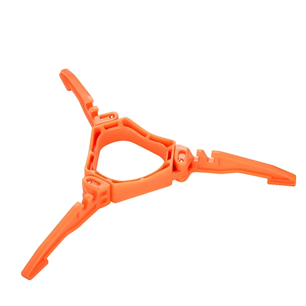 Lightweight foldable camping stove stand in orange color by Fire Maple.