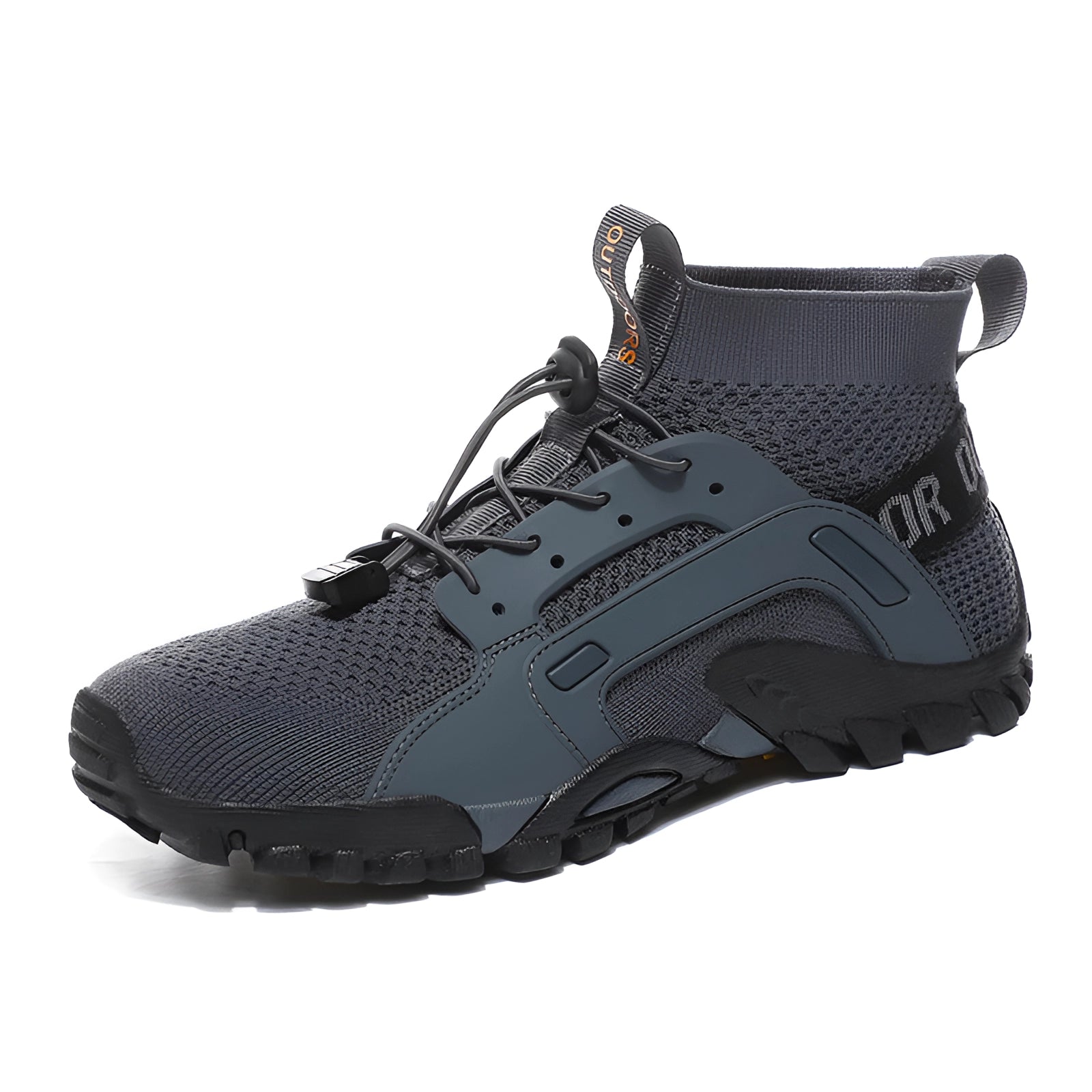 High-Top Lightweight Tactical Boots in gray, size 41, featuring a breathable and quick-dry design with slip-resistant soles, suitable for outdoor and cross training activities.