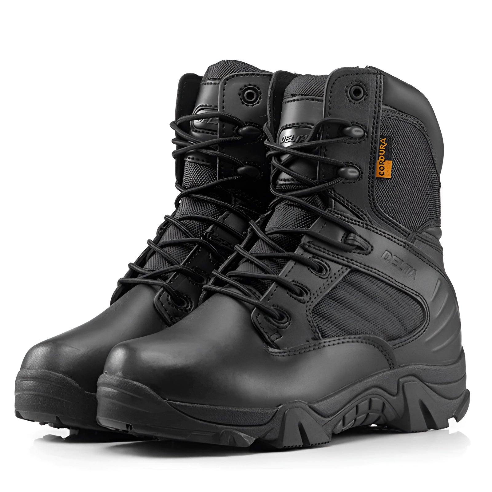 Lightweight beige tactical boots, breathable military combat footwear, black variant, size 13.