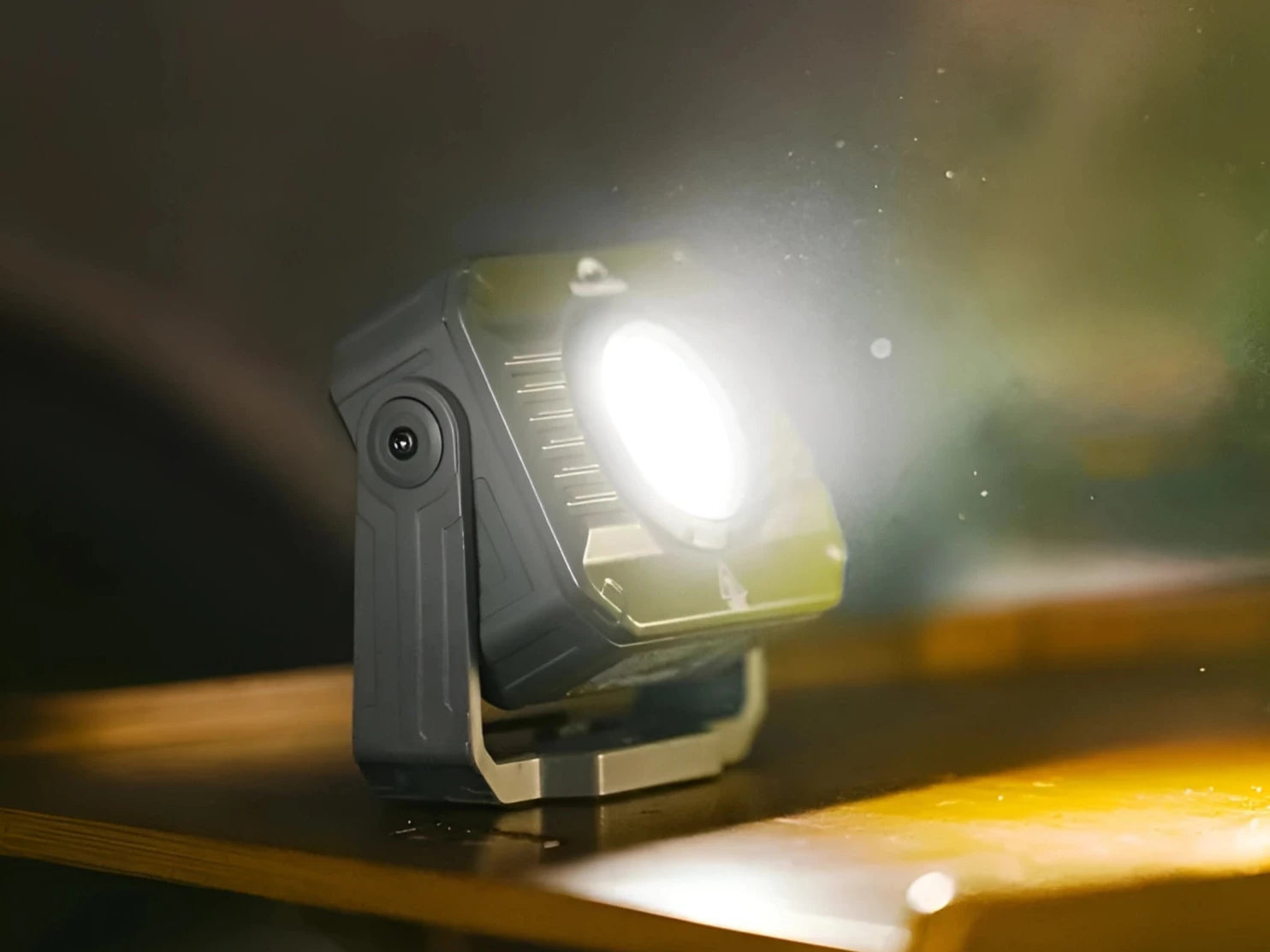 Naturehike Waterproof LED Camping Light - USB Rechargeable with Multi-Angle Adjustment, shown with bright LED illumination and durable design.