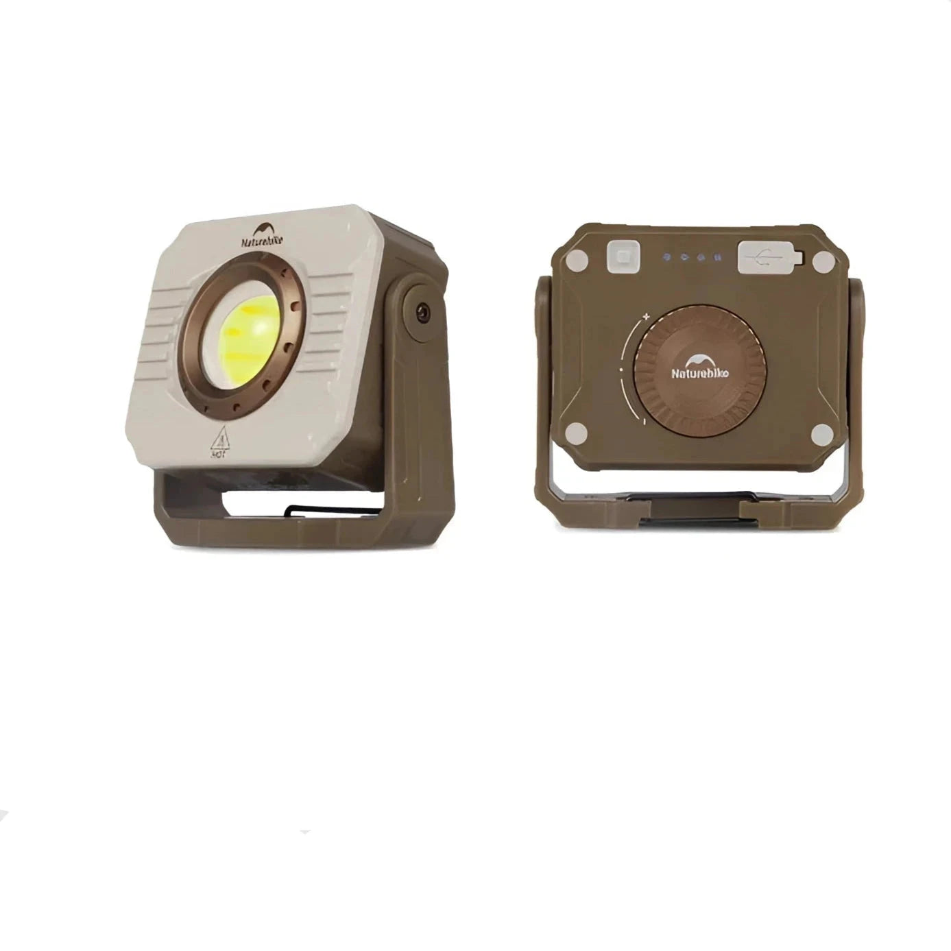 Naturehike Waterproof LED Camping Light in Brown - USB Rechargeable, Multi-Angle, Portable Outdoor Lighting