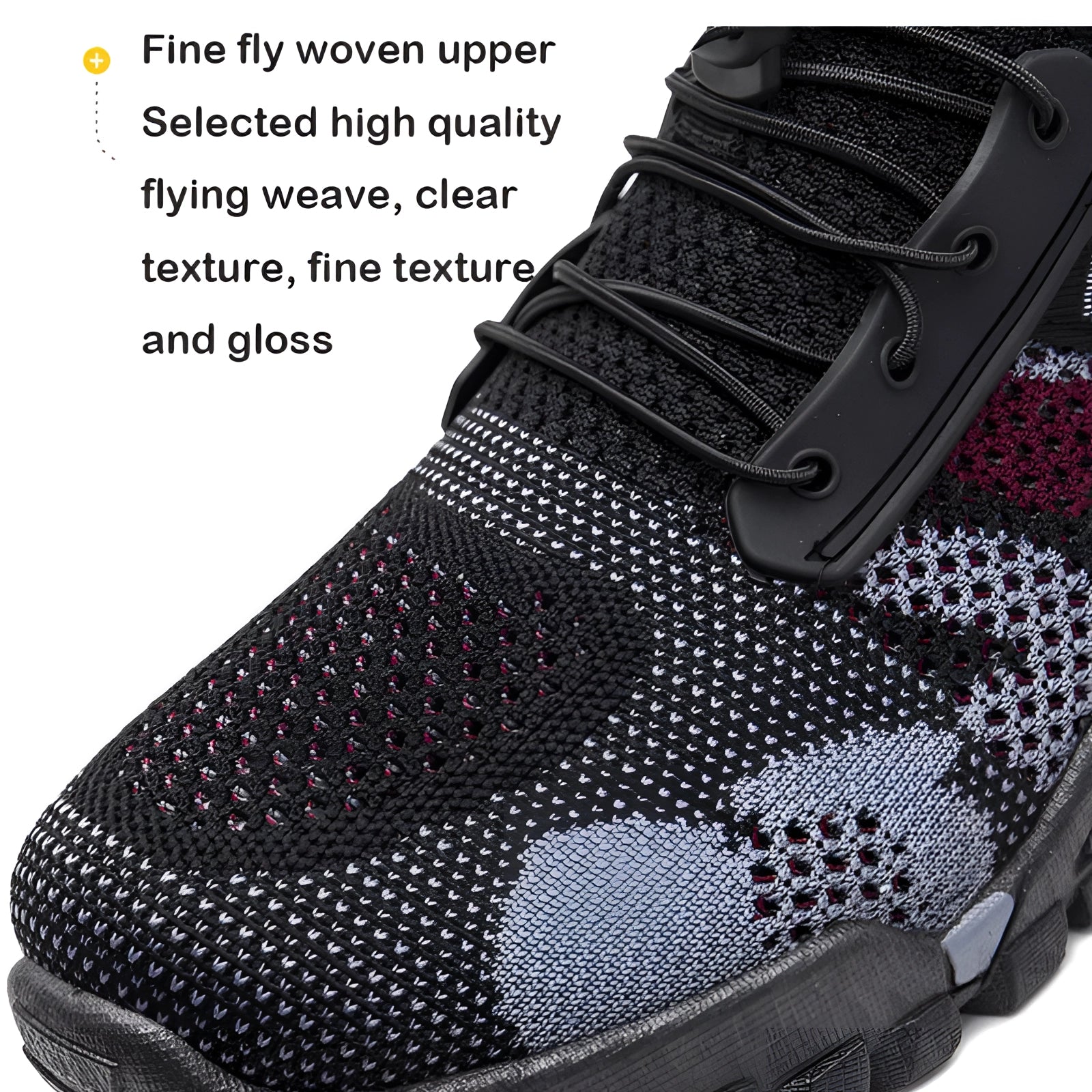 Men's breathable mesh grey hiking and running shoes with non-slip sole, designed for outdoor activities and sports.